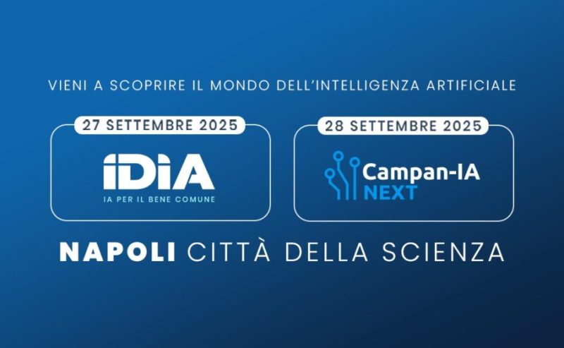 IDIA 2025 e Campan-IA Next: due giornate di innovazione a Napoli