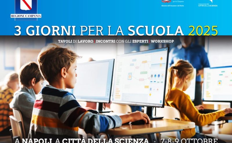 Oltre 7.000 partecipanti alla XXIV edizione di "3 Giorni per la Scuola" a Città della Scienza