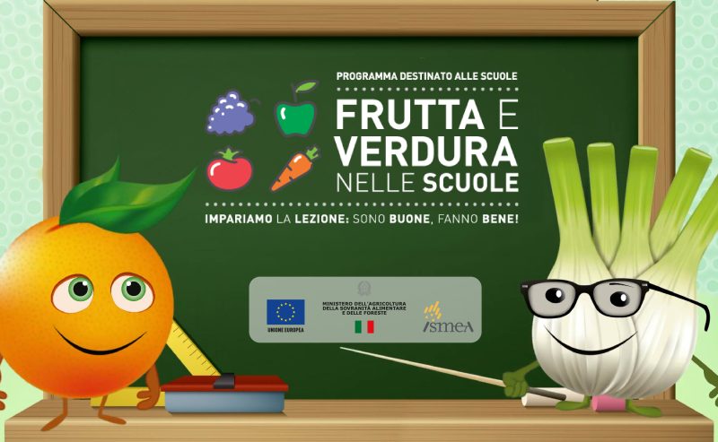 Frutta e verdura nelle scuole