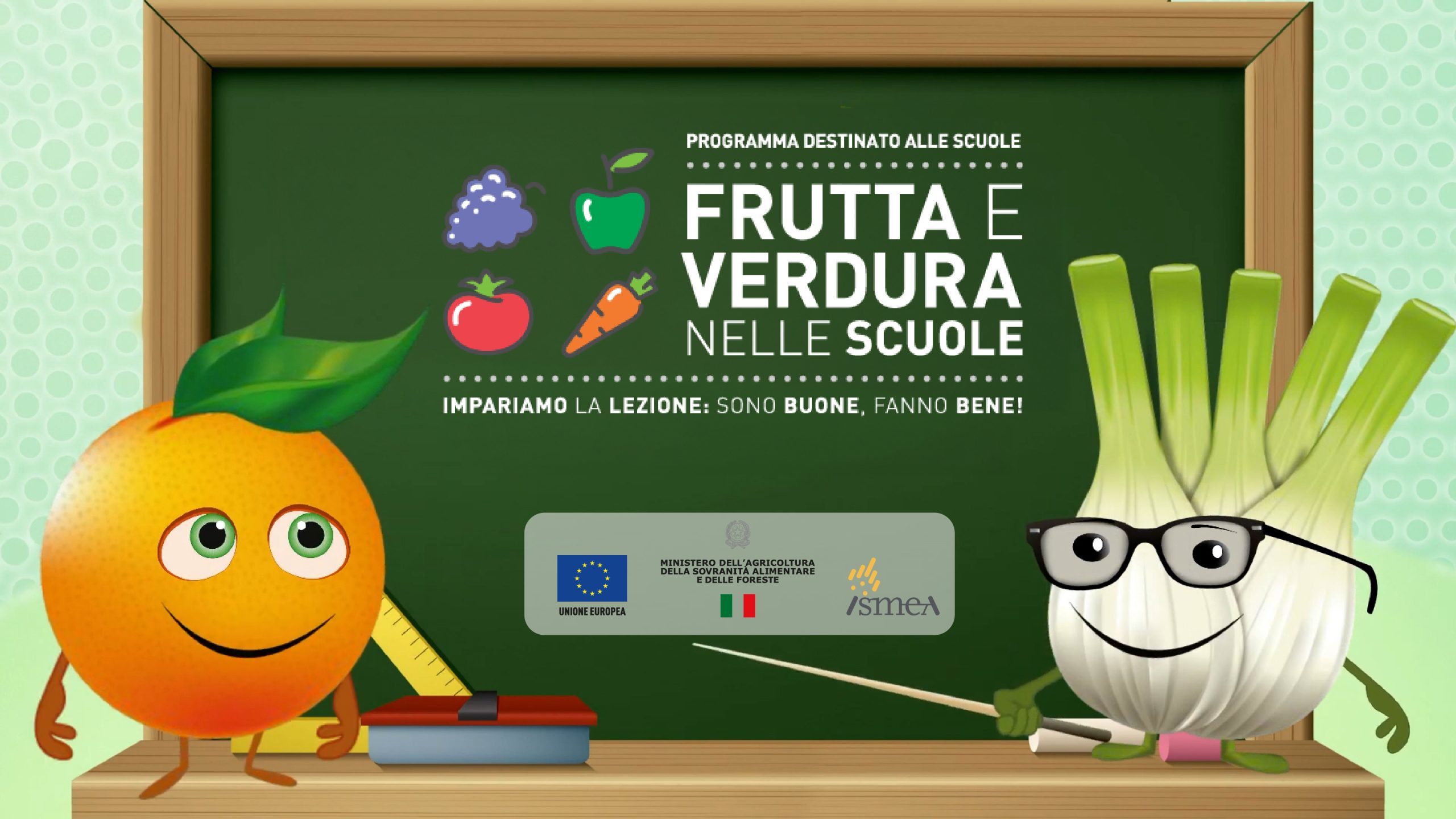 Frutta e verdura nelle scuole